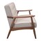Homeroots 69" Beige Polyester Sofa With Brown Legs 396458 - alternate 8
