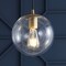 Jonathan Y Bleecker 7.75" Metal/Glass Globe LED Pendant, Clear/Brass JYL9528C - alternate 12
