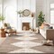 World Rug Gallery Geometric Stripe Area Rug 7 ft 10 in x 10 ft Beige WR150BEIGE8X10 - alternate 9