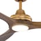 Vaxcel Niles, 60 in, Satin Brass Ceiling Fan, Dark Elm Blades, LED, Remote, DC Motor F0135 - alternate 8