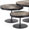 Homeroots Set of Three Brown Solid Wood Hand Finished Round Vanity Tray 731282 - alternate 7