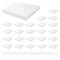 Nuvo Iron 6-in x 6-in Nominal & Undressed Aluminum Ornamental Pyramid White Post Cap - MP24 PCP14LN-WEC-MP24 - alternate 1