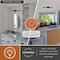 Vaxcel Sunset Hill 4-Light Matte Black LED Contemporary Vanity Light with Clear Bubble Glass W0585 - alternate 7