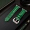 Elegani Alligator-Embossed Leather Band Compatible with Apple Watch 40mm, Green, Black Buckle LAT4-GRN-BLK-40 - alternate 4