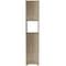 Homeroots 16" Wood Brown Laminate Accent Cabinet With Four Shelves 477658 - alternate 10
