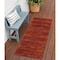 Homeroots 6' Red And Orange Abstract Indoor Outdoor Runner Rug 545542 - alternate 1