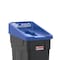 Suncast Commercial 23-Gallon Multi-Stream Trash Can, 1-Pack; Blue TCN2030MSBL - alternate 3