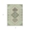 Homeroots 8' X 10' Green Gray And Taupe Geometric Washable Indoor Outdoor Area Rug 631912 - alternate 8