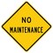 Sign Solutions Usa No Maintenance, 48 in W x Diamond, Aluminum Sign DUS12DFY4848W70-2 - alternate 1