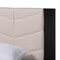 Baxton Studio Adriano Transitional Beige Fabric and Black Wood Queen Size Bed with Built-In Side Tables 248-13547-ZORO - alternate 9