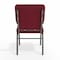 Flash Furniture Hercules Church Chair, 19-1/4 in W 25" L 33-1/4" H, Fabric Seat FD-CH02185-SV-RED-GG - alternate 10