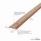 M-D Building Products Hardwood, Unfinished, 36 in L, 1.4375 in W 85357 - alternate 6