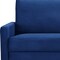 Homeroots 69" Blue Velvet Sofa With Dark Brown Legs 543714 - alternate 13