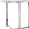 Homeroots 22" Silver Glass And Stainless Steel Round Mirrored End Table 528629 - alternate 9