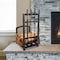 Lavish Home 5-Piece Fireplace Tool Set and Log Rack Mission-Style Firewood Holder for Hearth 80-FPTS-3 - alternate 13