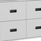 Homeroots 34" White Five Drawer Dresser 544016 - alternate 7