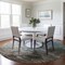 Homeroots 8' Denim Blue Taupe And Ivory Round Abstract Washable Indoor Outdoor Area Rug 617349 - alternate 7