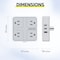 Overtime 7-in-1 Wall Outlet Surge Protector Extender 4 AC Outlets, 2 USB-A & 1 USB-C, White E63 - alternate 8