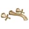 Delta Stryke Two Handle Wall Mount Bathroom Faucet Trim, 9.34 in, Lumicoat Champagne Bronze T35766LF-CZ-PR-WL - alternate 2