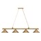 Z-Lite Cordon Heritage Brass 4 Light Billiard 2306-4HBR-HBR15 - alternate 1