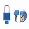 Brady Padlock Alum BLU 1.5in Steel KeyCode6 SDAL-BLU-38ST-006 - alternate 1