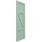 Ekena Millwork True Fit PVC Center X-Board Farmhouse Fixed Mount Shutters, Seaglass , 15W x 68H, PR TFP107FH15X068SG - alternate 12