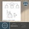 Vaxcel Shirley 3-Light Vanity Light, Champagne Gold, Clear Fluted Tulip Glass, 21.25-In. Wide W0581 - alternate 9