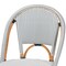 Bali & Pari Genica Classic French Two-Tone Navy and White Weaving and Natural Rattan 2-Piece Counter Stool Set 251-2PC-13956-ZORO - alternate 9