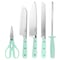 Martha Stewart Everyday 14 Piece Stainless Steel Cutlery and Wood Block Set in Mint 129060.14 - alternate 6