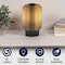 Jonathan Y Banks 8.5" Modern Minimalist Paper Pleated Column Accent LED Table Lamp, Black JYL9102A - alternate 9