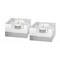 Homeroots Hand Crafted Crystal Block Pair Of Tlite Holders 375912 - alternate 5