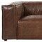 Homeroots 98" Brown Top Grain Leather Sofa With Black Legs 490999 - alternate 5