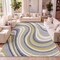 Jonathan Y Flow Abstract Swirl Blue/Mustard/Gray 8 ft. x 10 ft. Area Rug DZC100C-8 - alternate 8