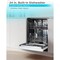 Black&Decker 24 inch Built-in Dishwasher with 6 Wash Programs-White BDW200MW - alternate 7