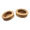 Homeroots Set of Two Brown Wood Recessed Round Drawer Pull Knobs, 2PK 476578 - alternate 6