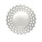 Homeroots 20" Silver Round Sunburst Frameless Accent Mirror 635510 - alternate 9