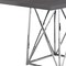 Homeroots 48" Taupe And Silver Metal Dining Table 332591 - alternate 5