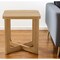 Homeroots 24" Natural Solid Wood Square Cross Legs End Table 564936 - alternate 1