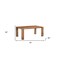 Homeroots 75" Brown Solid Wood Dining Table 565233 - alternate 9
