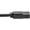 Eaton Tripp Lite Series Desktop Computer AC Power Cord, Right-Angle NEMA 5-15P to C13 - 10A, 125V, 18 P006-003-15D - alternate 5