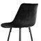 Elama 2 Piece Velvet Tufted Bar Chair in Black with Metal Legs ELM-222-BLK - alternate 7