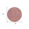 Homeroots 8' Purple And Copper Round Abstract Washable Indoor Outdoor Area Rug 599834 - alternate 8