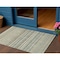 Homeroots 3' X 5' Sage Mint Green And Beige Striped Washable Indoor Outdoor Area Rug 577799 - alternate 1