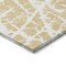 Homeroots 8' Runner Gold and White Abstract Washable Non Skid Indoor Outdoor Runner Rug 559263 - alternate 9