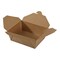 Empress #8 Kraft Folded Takeout Box 6 in x 4.75 in x 2.5 in, 300PK EMPFDBX8-K - alternate 3