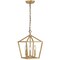 Jonathan Y Ojai 10" 3-Light Iron Classic Modern Pagoda LED Pendant Lantern, Brass Gold JYL7601B - alternate 9