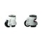 Foot Master Leveling Caster, Alum, Swivel, M12 GDN-80S - alternate 1