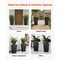 Vevor Tall Planters Large Modern Outdoor Indoor Flower Pots 30" Set of 2 Black, 2PK F4075W-BK - alternate 7