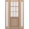 Doornmore G5009, 65.25" x 98" ( 36" Door + 2x12" Side) Left Hand, Mahogany SDL 9 Lite, 1/2 Lite Exterior Door G5009-SW-3696-G101-SL_1-2_LI - alternate 1