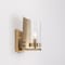 Vidalite Aurelia Brass 1-Light Wall Sconce, Single Light Wall Lamp with Clear Glass Shades in Art-Deco Style CE1009385 - alternate 8